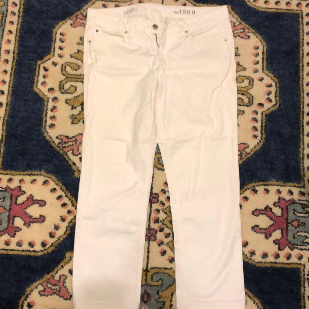 Gap 1968 White Straight Jeans Size 31 R